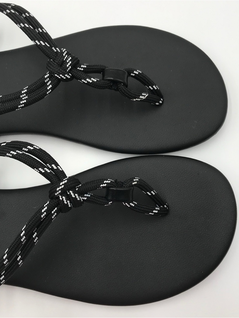BNWT Rihero Black Rope Sandals - Picture 6 of 12